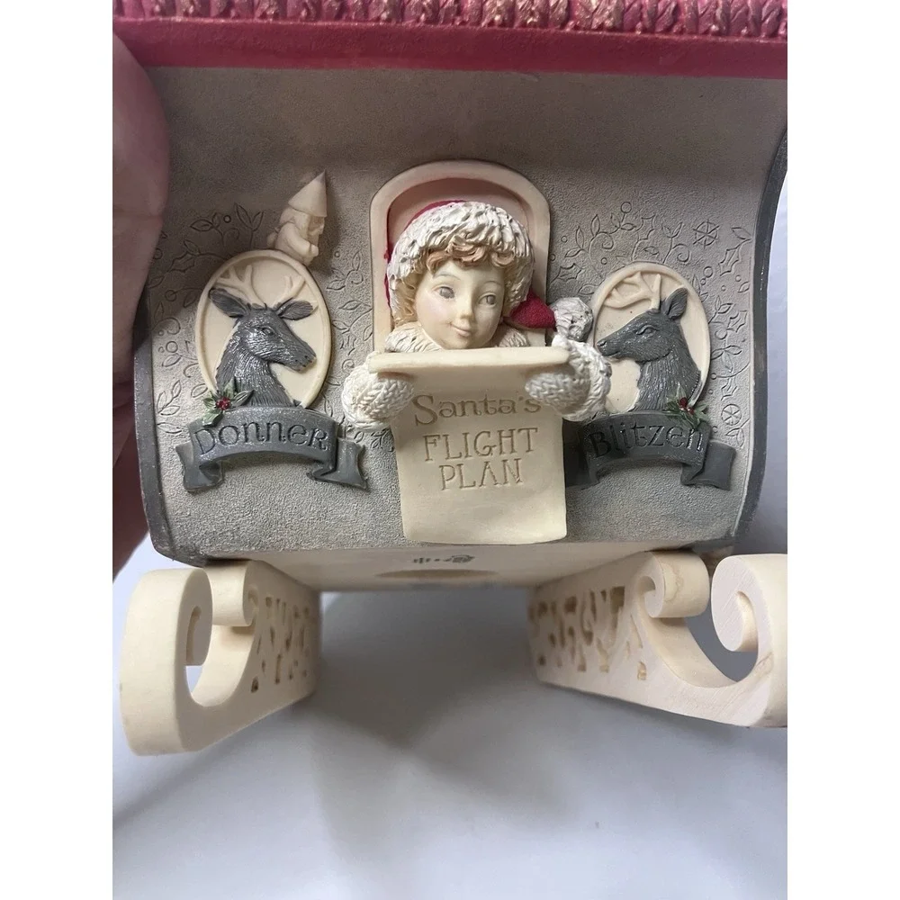 RARE Enesco The Heart Of Christmas Masterpiece Santa With Sleigh 4057643 Retired